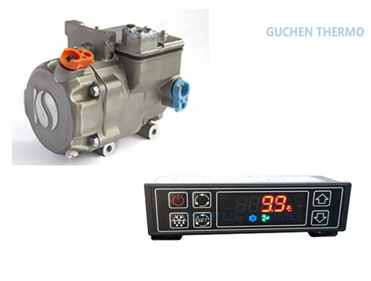 Guchen Thermo chiller units for vans digital panel and compressor